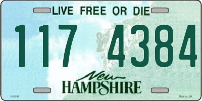 NH license plate 1174384