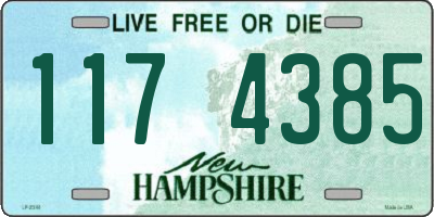 NH license plate 1174385