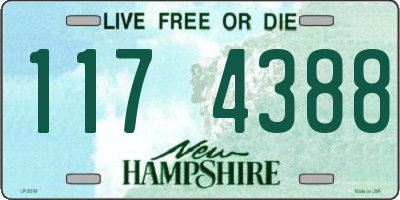 NH license plate 1174388
