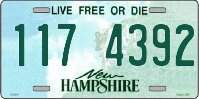 NH license plate 1174392