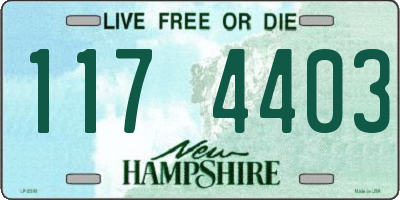 NH license plate 1174403