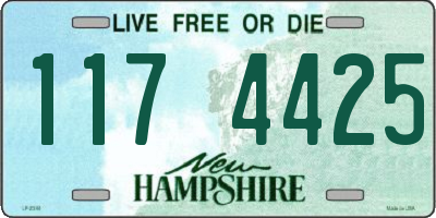 NH license plate 1174425