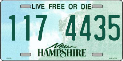 NH license plate 1174435
