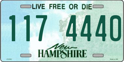 NH license plate 1174440