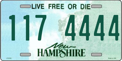 NH license plate 1174444