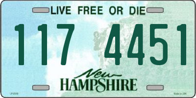 NH license plate 1174451