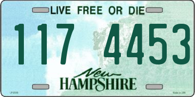 NH license plate 1174453