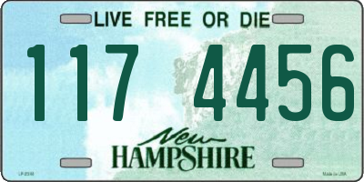 NH license plate 1174456