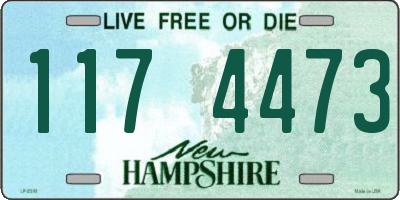 NH license plate 1174473