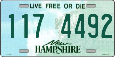NH license plate 1174492