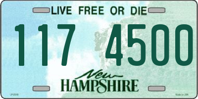 NH license plate 1174500