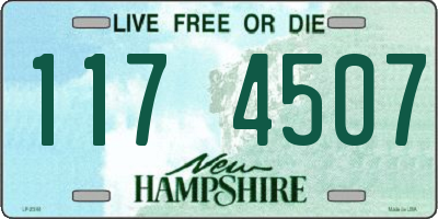 NH license plate 1174507