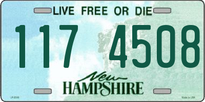 NH license plate 1174508