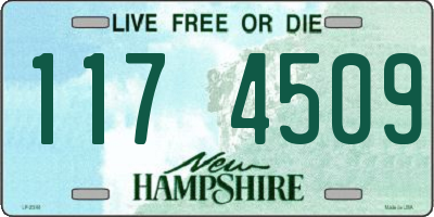 NH license plate 1174509