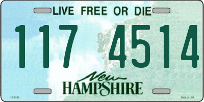 NH license plate 1174514
