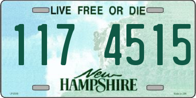 NH license plate 1174515