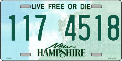 NH license plate 1174518