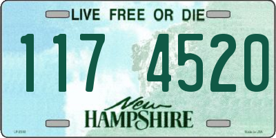 NH license plate 1174520