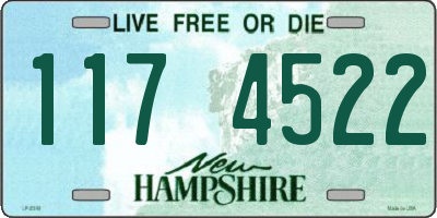 NH license plate 1174522