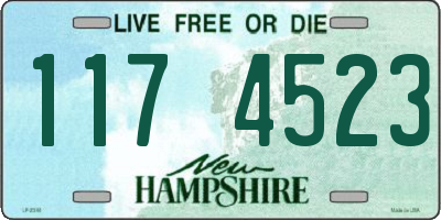NH license plate 1174523