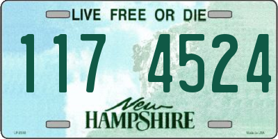 NH license plate 1174524