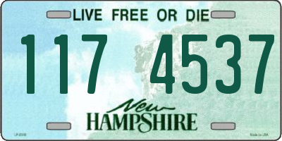 NH license plate 1174537