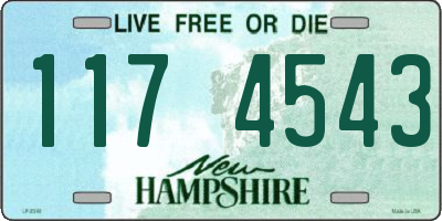 NH license plate 1174543