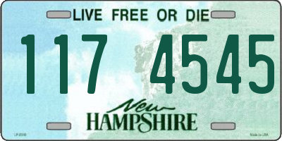 NH license plate 1174545