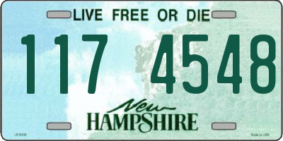 NH license plate 1174548