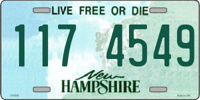 NH license plate 1174549
