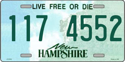 NH license plate 1174552