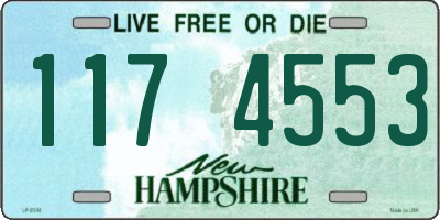 NH license plate 1174553