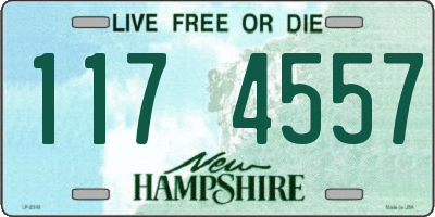 NH license plate 1174557