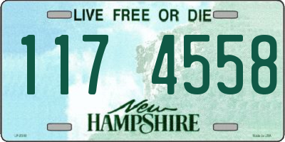 NH license plate 1174558