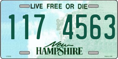 NH license plate 1174563