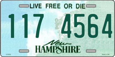 NH license plate 1174564