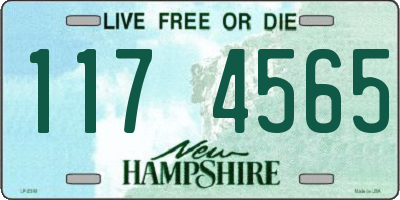 NH license plate 1174565