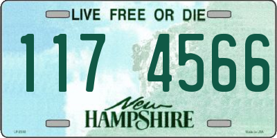 NH license plate 1174566