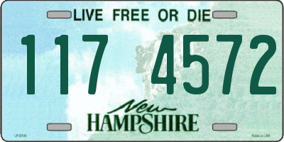 NH license plate 1174572