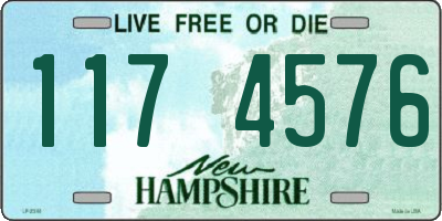 NH license plate 1174576