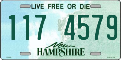 NH license plate 1174579