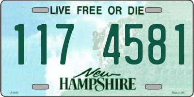 NH license plate 1174581