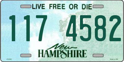 NH license plate 1174582