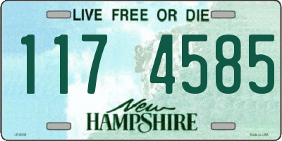 NH license plate 1174585