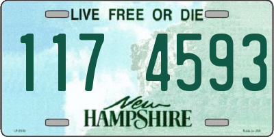 NH license plate 1174593