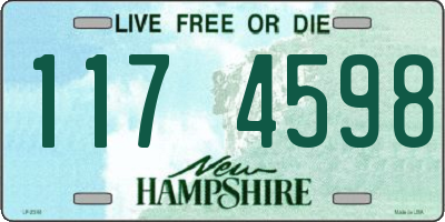 NH license plate 1174598