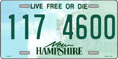 NH license plate 1174600