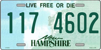 NH license plate 1174602