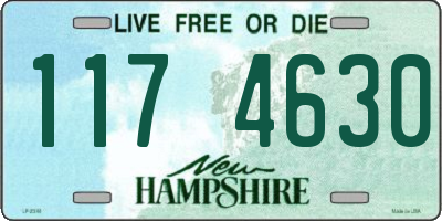 NH license plate 1174630