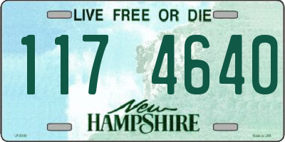 NH license plate 1174640